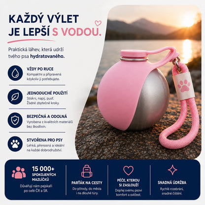 Hafpítko: Multifunkční cestovní láhev pro psy